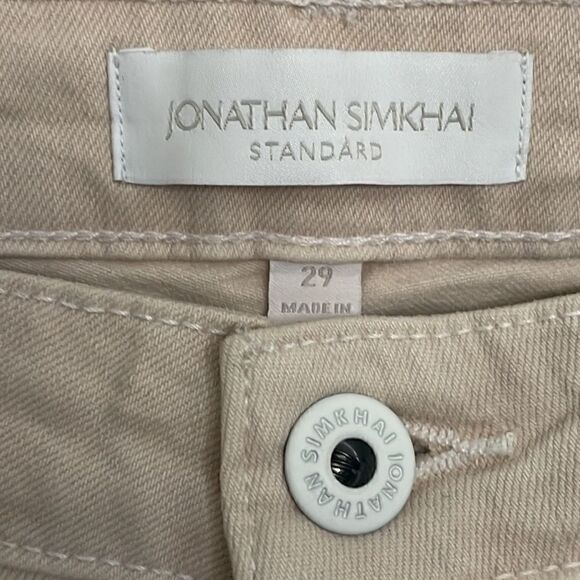 New Jonathan Simkhai Costa Mid-Rise Skinny Crop Jeans - Picture 2 of 7